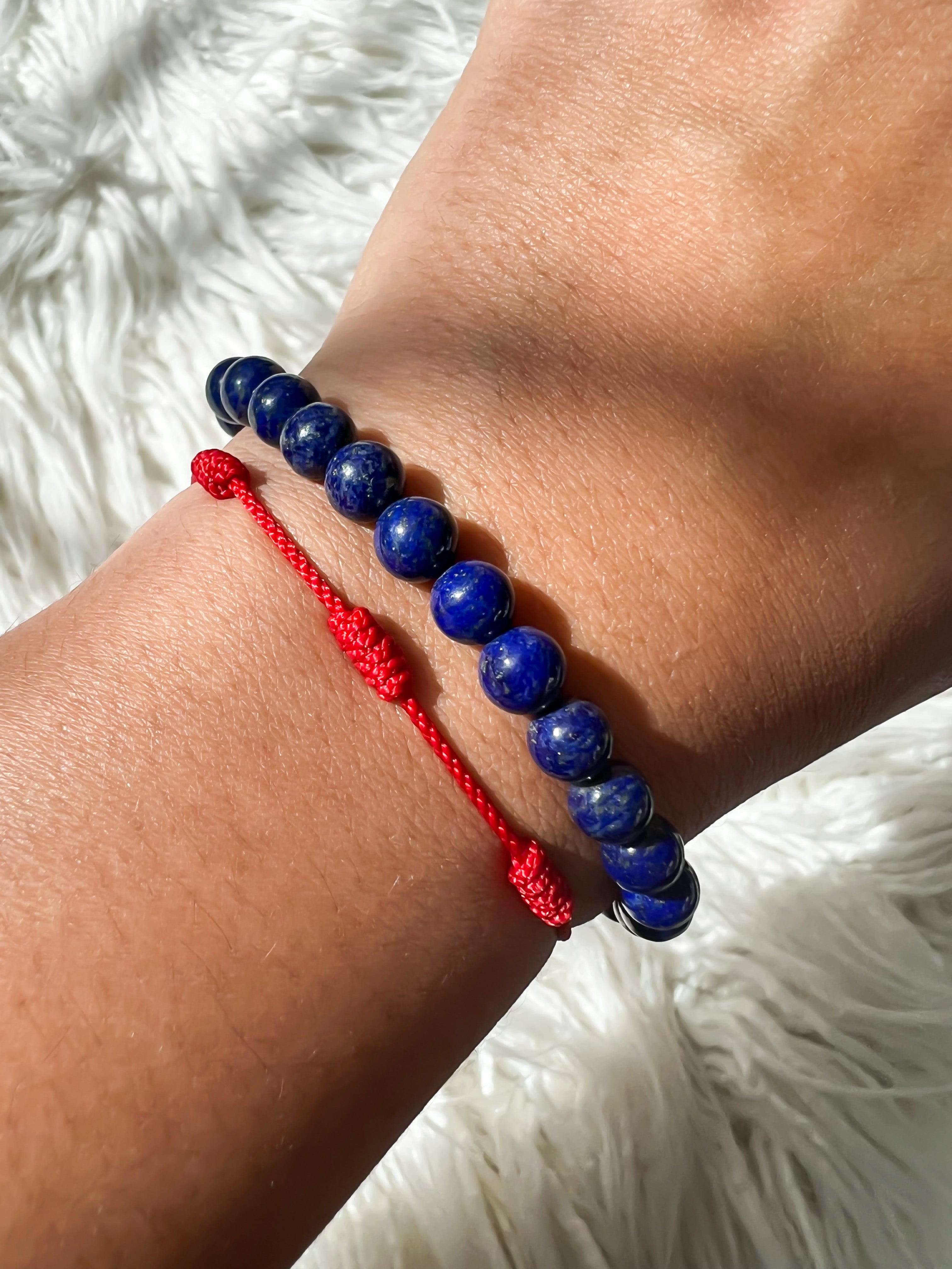 Lapis lazuli bracelet – oval faceted – 1 pc - Moksa